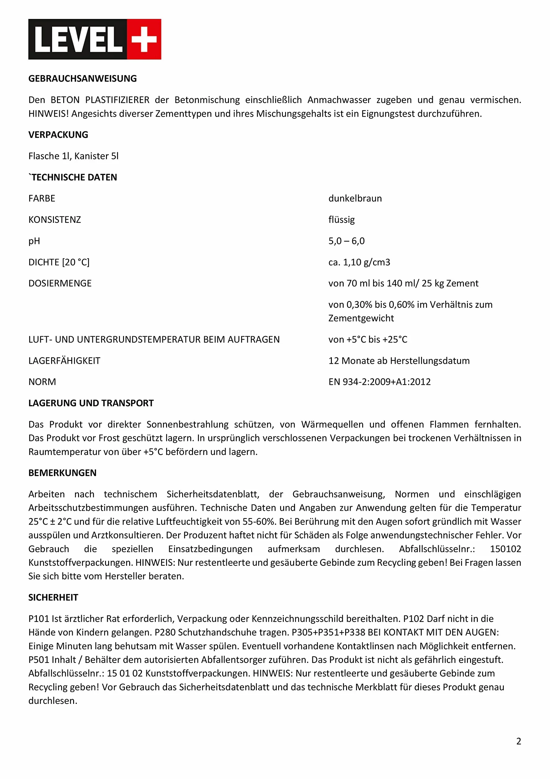 30L Plastifizierer Beton Zusatzmittel Betonverflüssiger Estrich Verzögerer RM37