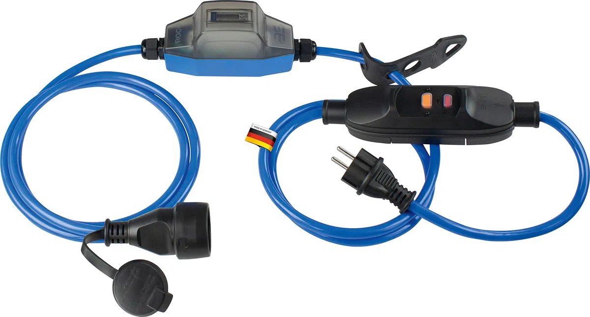 as - Schwabe Stromzähler ROCO mit PRCD, MID konform - Wechselstromzähler 1-phasig, 5+1- stellig analog - 230V/16A/max. 3500W - mit Aufhängelasche, IP44, 61760