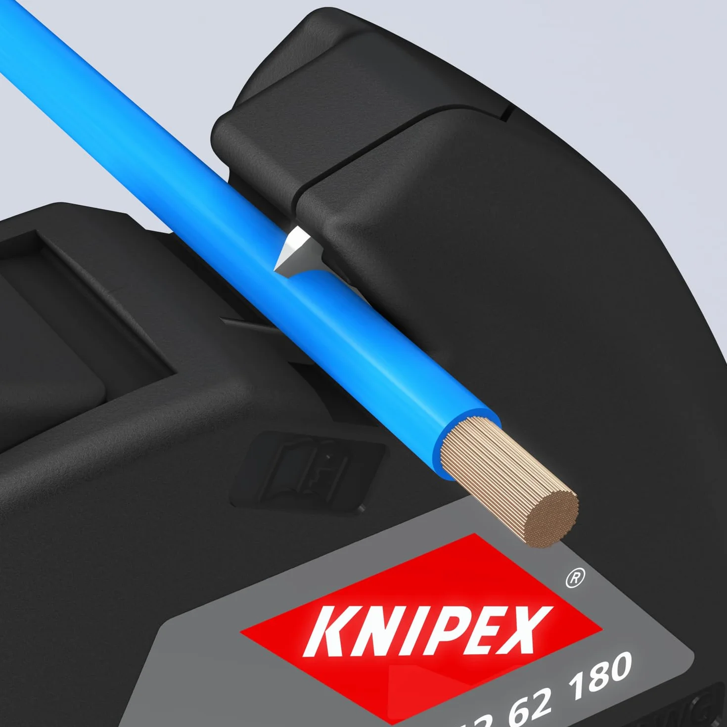 KNIPEX Tools 1262180 Abisolierzange, automatisch, 10-24 AWG