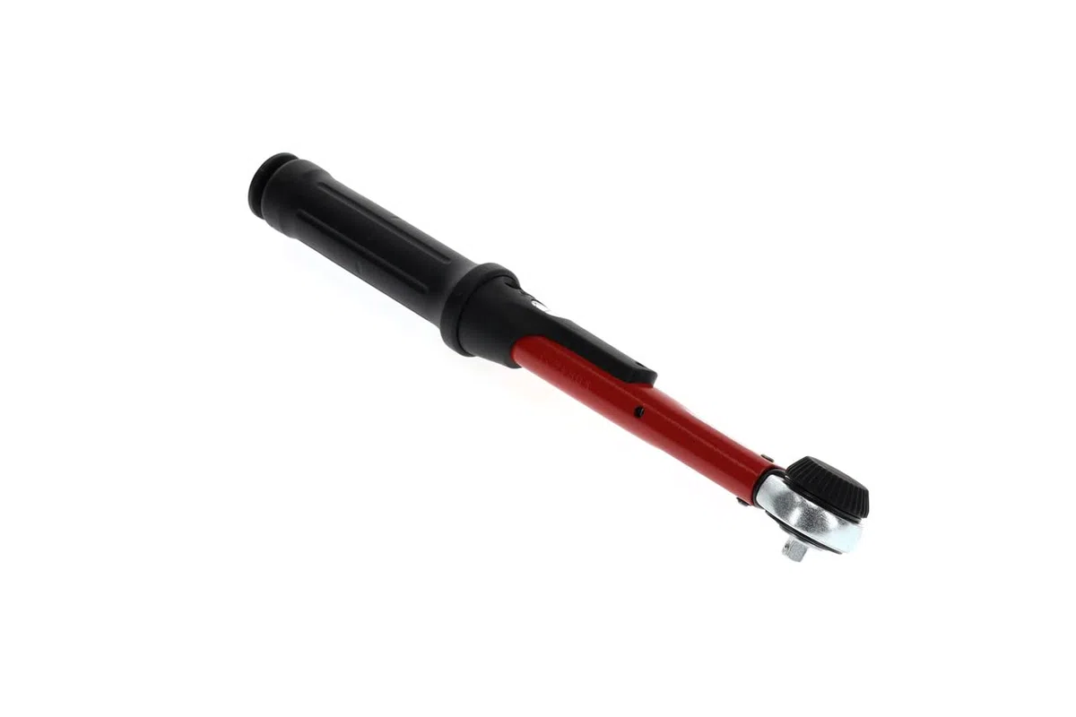GEDORE red Drehmomentschlüssel für Links- und Rechtsgewinde, 1/4 Zoll, 5-25 Nm, Stahlrohr, Rot/Schwarz