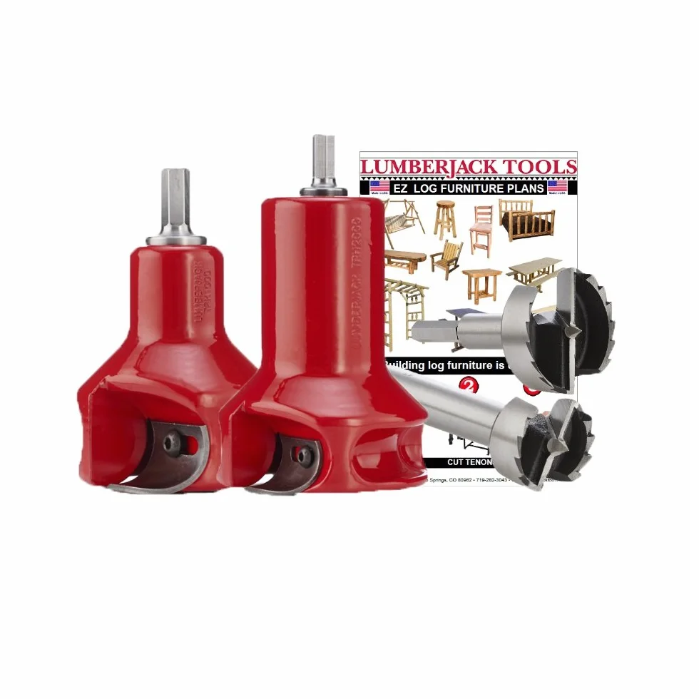 Lumberjack Tools Starter-Set (HSK2), 2,5 cm und 5,1 cm, Rot
