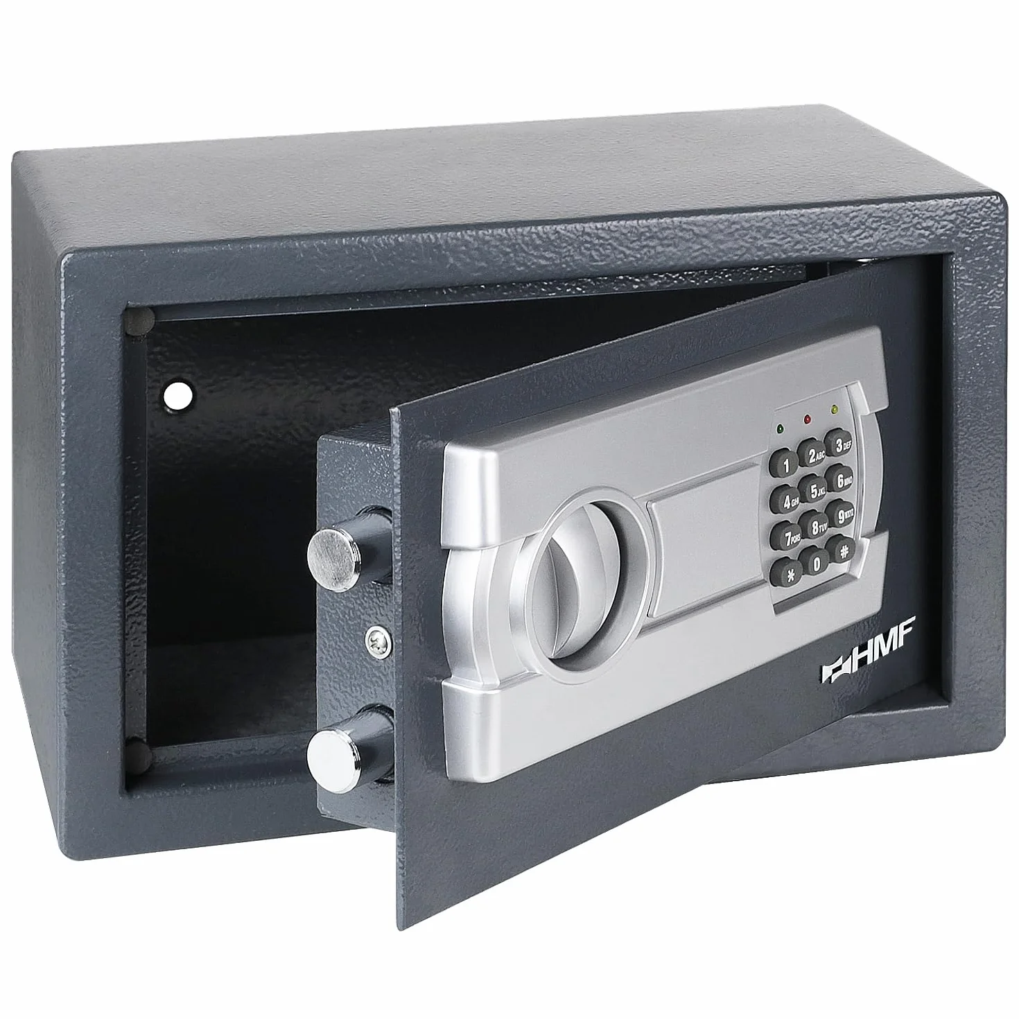 HMF Safe Tresor für Zuhause, Hotel oder Büro, Möbeltresor mit Zahlenschloss für DIN A5 Dokumente | 31 x 20 x 20 cm | Anthrazit