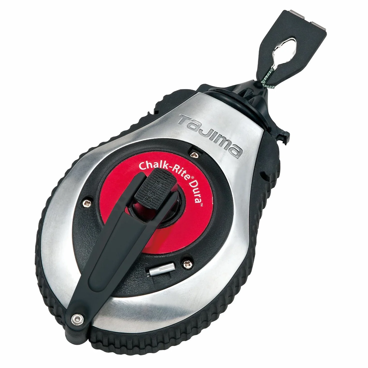 TAJIMA Chalk Line CR401S Chalk-Rite Dura Kreidebox mit extra dicker 1 mm Schnapplinie und integriertem Griffauslöser