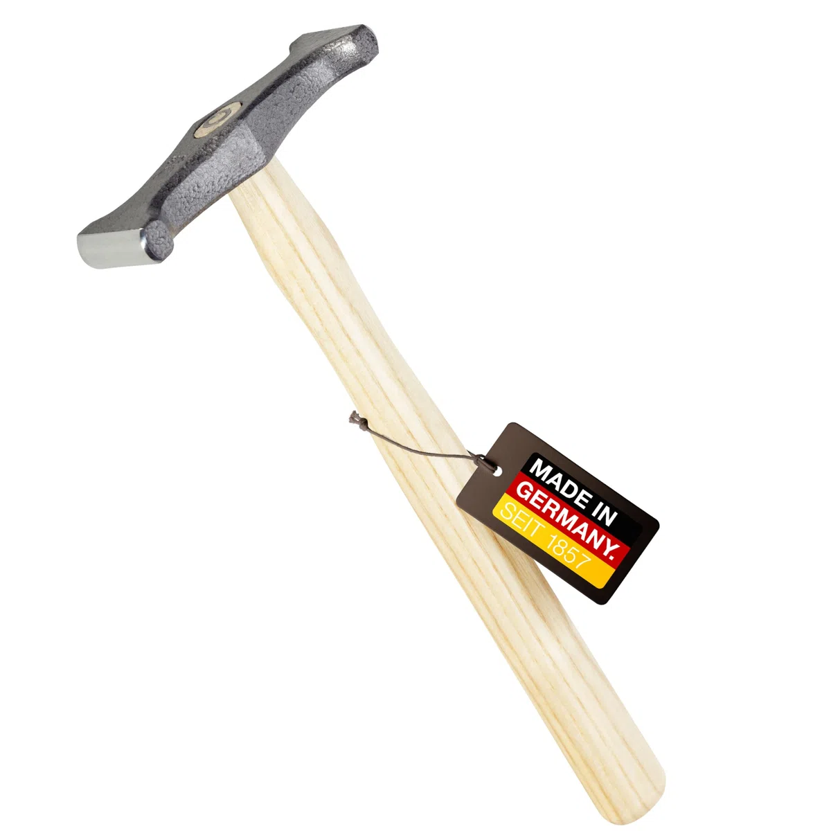 PICARD Schweifhammer Nr. 175 ES 500g | Profi-Qualität für Dachdecker-Dachklempner | Robust & Präzise | Ergonomischer Eschenstiel | Hammerschlag-Grau | Spezialstahl | Made in Germany seit 1857