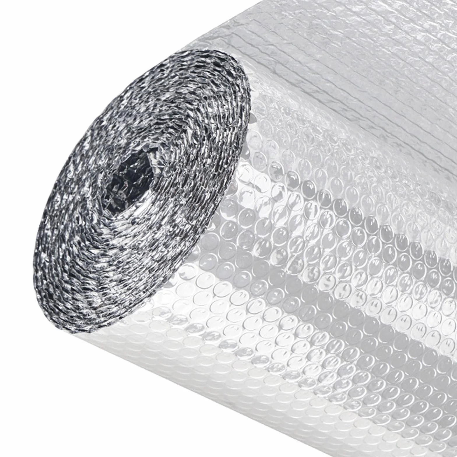 Reflexionsfolie Isolierfolie Dämmfolie Selbstklebend Doppelte Alu-Luftpolsterfolie Heizkörper Dachisolierung Camper Thermofolie Isolierungsfolie Wärmehaltung(Size:1X25m,Color:Silber)