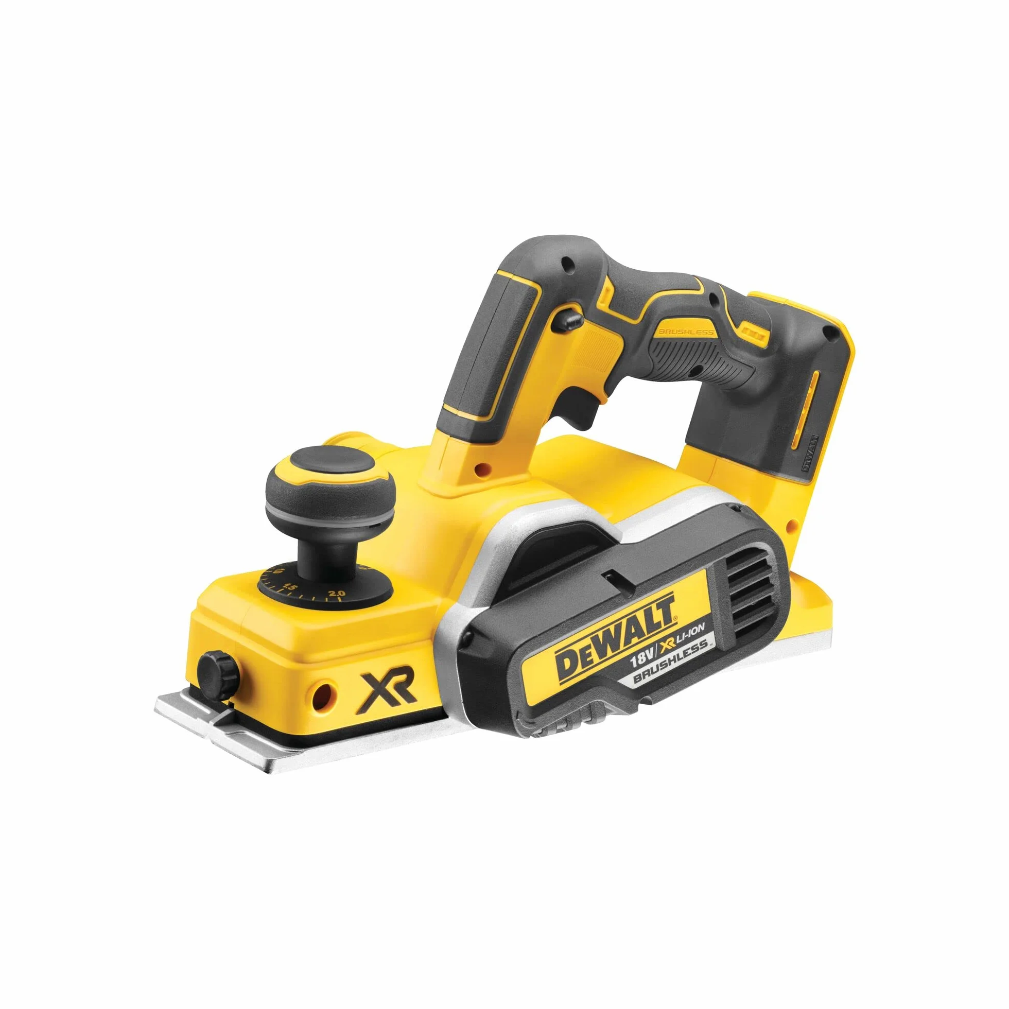 DEWALT DCP580N 18 V, XR Li-ion Brushless Cordless Planer, Gelb