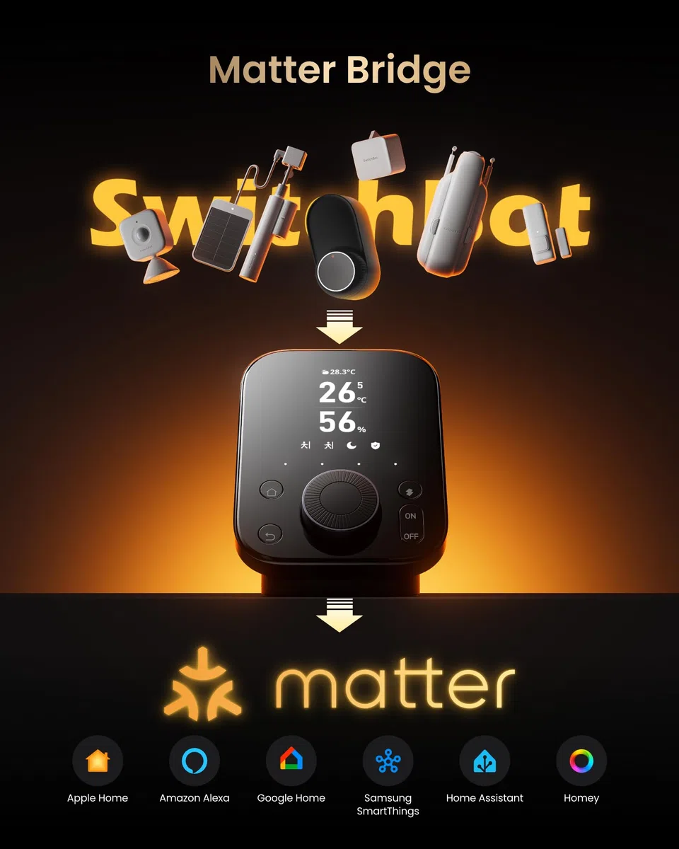SwitchBot Hub 3 Smart Home Hub Matter Support Smart IR Bluetooth Fernsteuerung WLAN Thermometer Hygrometer 2,4 GHz Alexa HomeKit Google Home IFTTT
