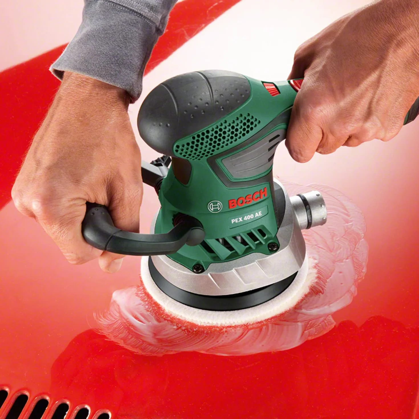 Bosch Exzenterschleifer PEX 400 AE (370 Watt, im Koffer)
