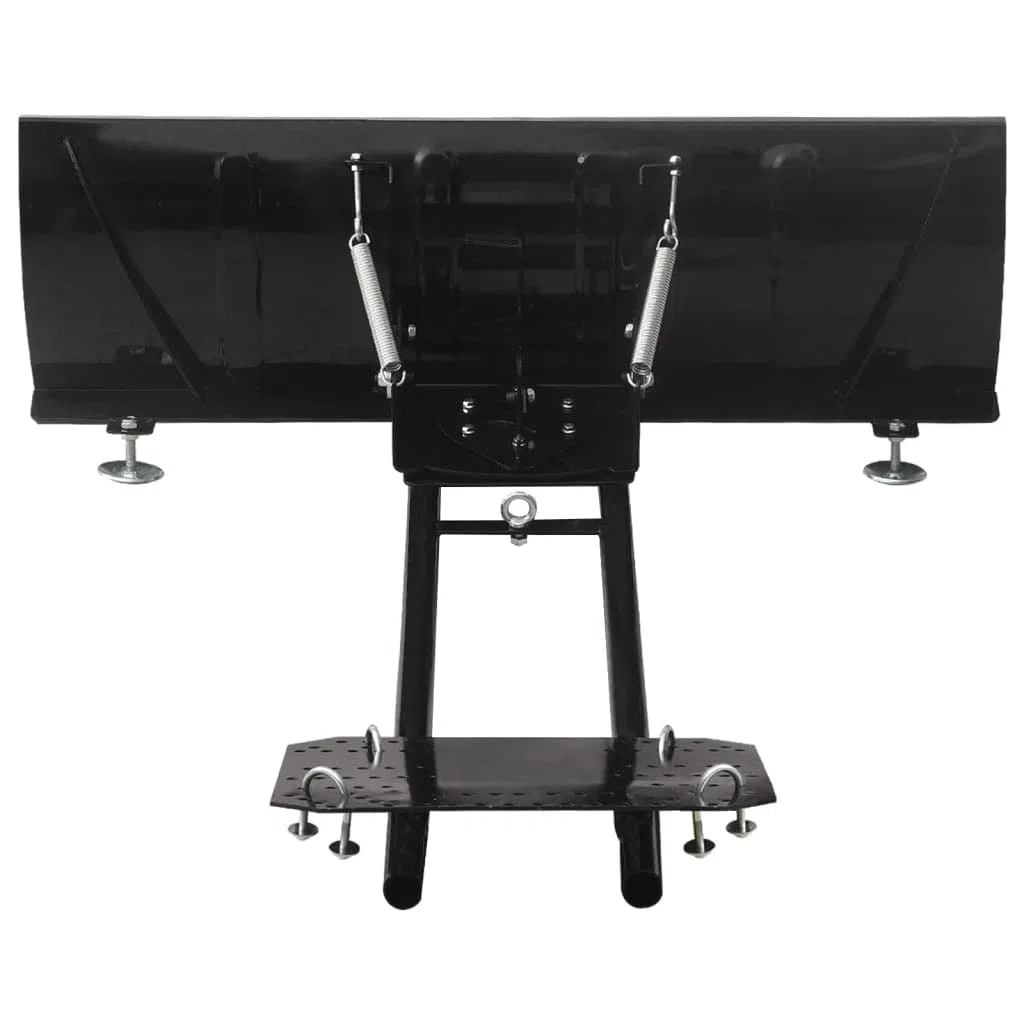 KOIECETA Schneepflug zur ATV-Montage Winkel in 5 Positionen Einstellbar Schneeschieber Schneeschild Räumschild Schneeschaufel Schwarz 115x38cm