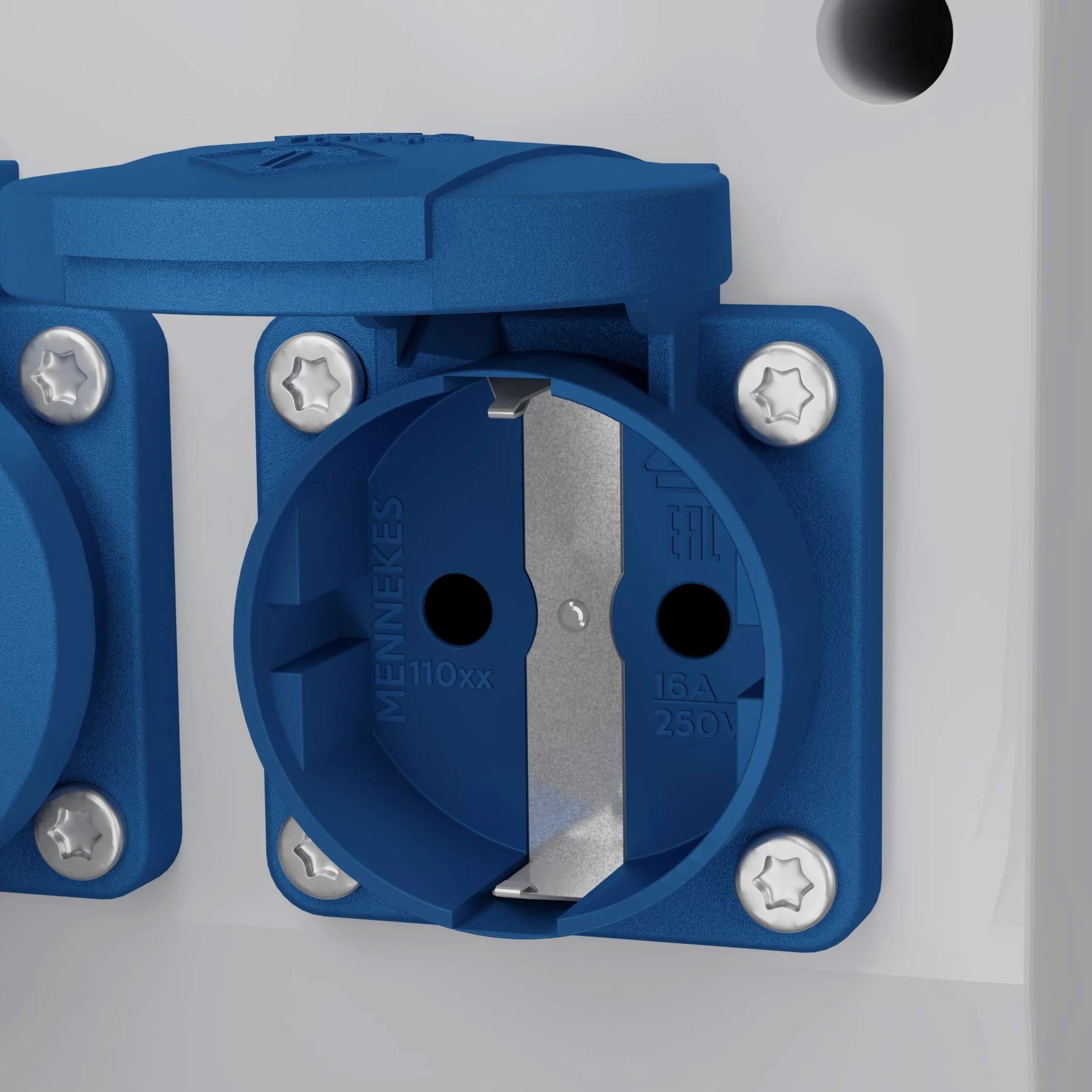 Stromverteiler eXT mit 4x230V 32A 16A CEE Steckdosen Wandverteiler Steckdosenverteiler Baustromverteiler Doktorvolt