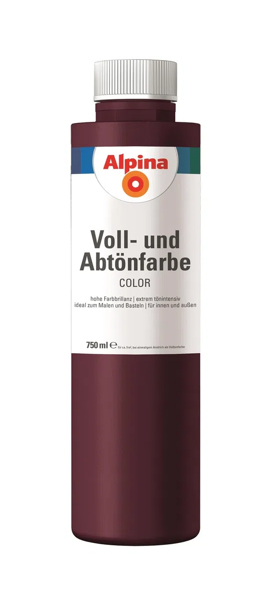Alpina COLOR Voll- und Abtönfarbe Berry Red 750ml seidenmatt
