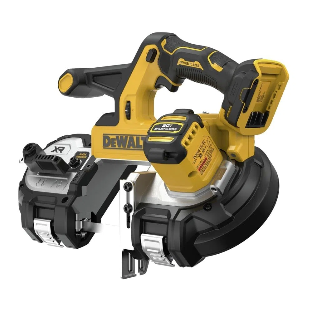 DEWALT 20 V MAX XR Bandsäge, bürstenloser Motor, tragbar und kabellos, 9,5 cm Schnittkapazität, nur blankes Werkzeug (DCS378B)