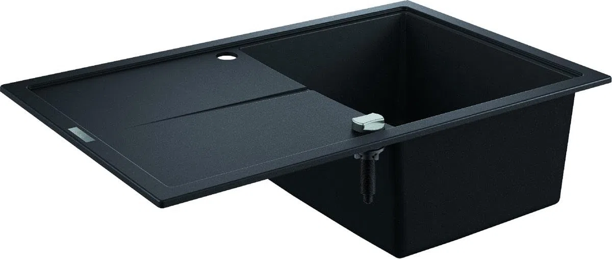 Grohe K400 Kompositspüle mit Abtropffläche granit schwarz 31639AP0 78 x 50 cm
