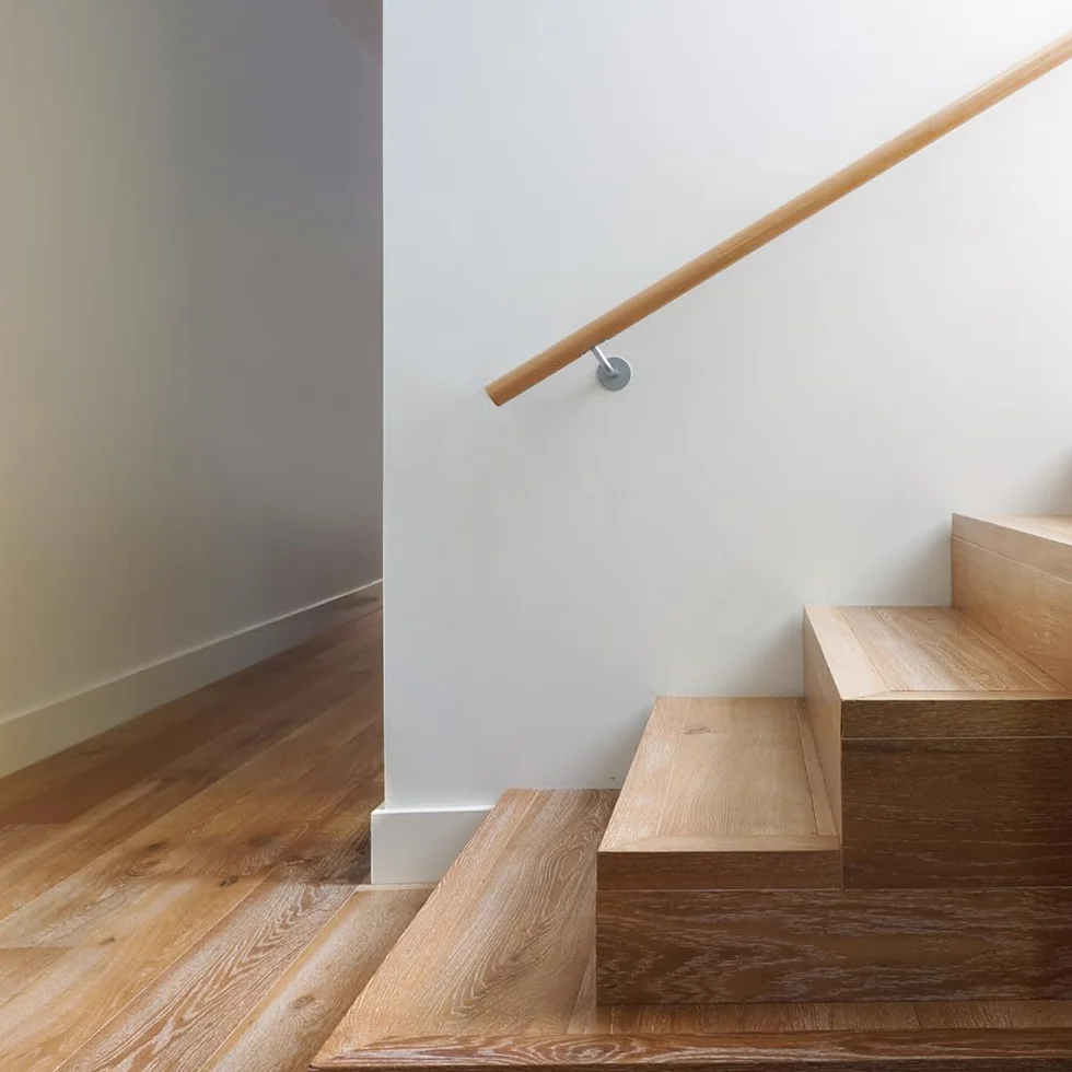 Buche Holz Handlauf Treppengeländer Geländer für Treppe Wandhandlauf Wand seitliche Montage Auswahl Länge 80-500 cm, Länge:180 cm