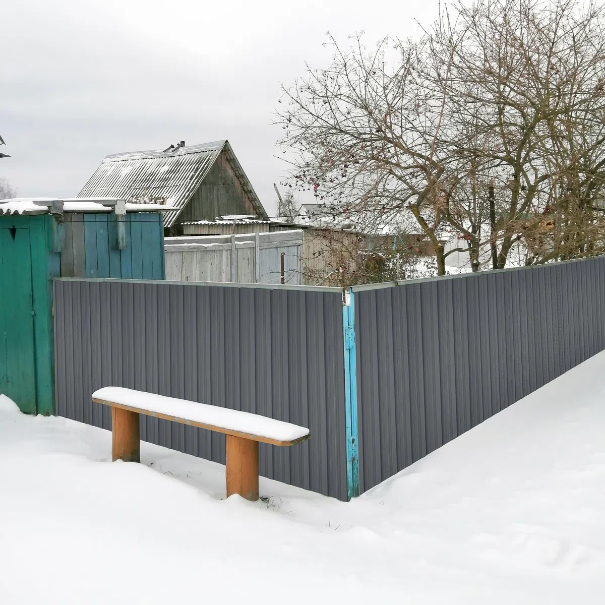 Thanaddo 22er Set Trapezblech Profilblech, 10,12m² Dachblech Platten, 0,25mm Verzinkter Stahl mit vorgebohrten Löchern, 108x43cm Blechplatten mit Schrauben für Gartenhaus Carport Schuppen, Grau