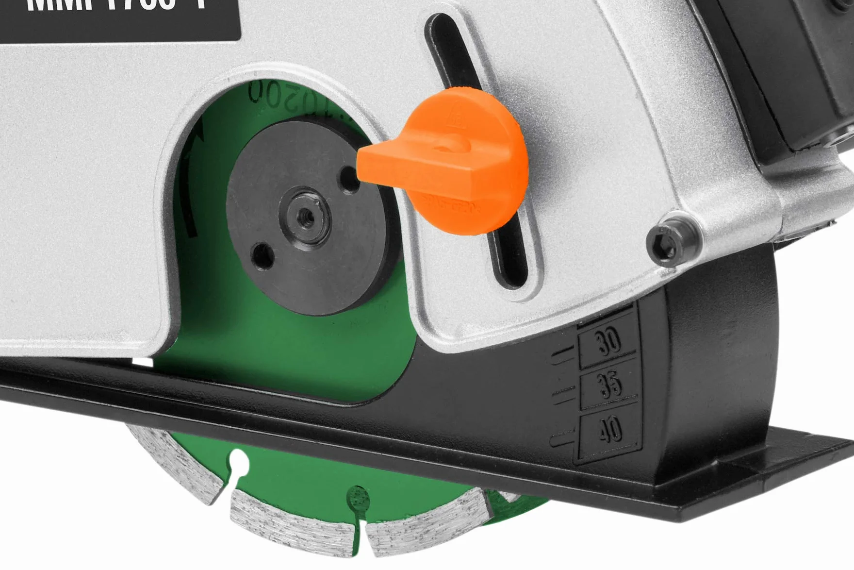 Meister Mauernutfräse 1700W, MMF1700-1 - Inkl. 2 Diamanttrennscheiben Ø 150 mm - Nutbreite bis 29 mm - 40 mm Schnitttiefe - Laser-Markierhilfe / Wandfräse mit Staubabsaugung / Schlitzfräse / 5459170