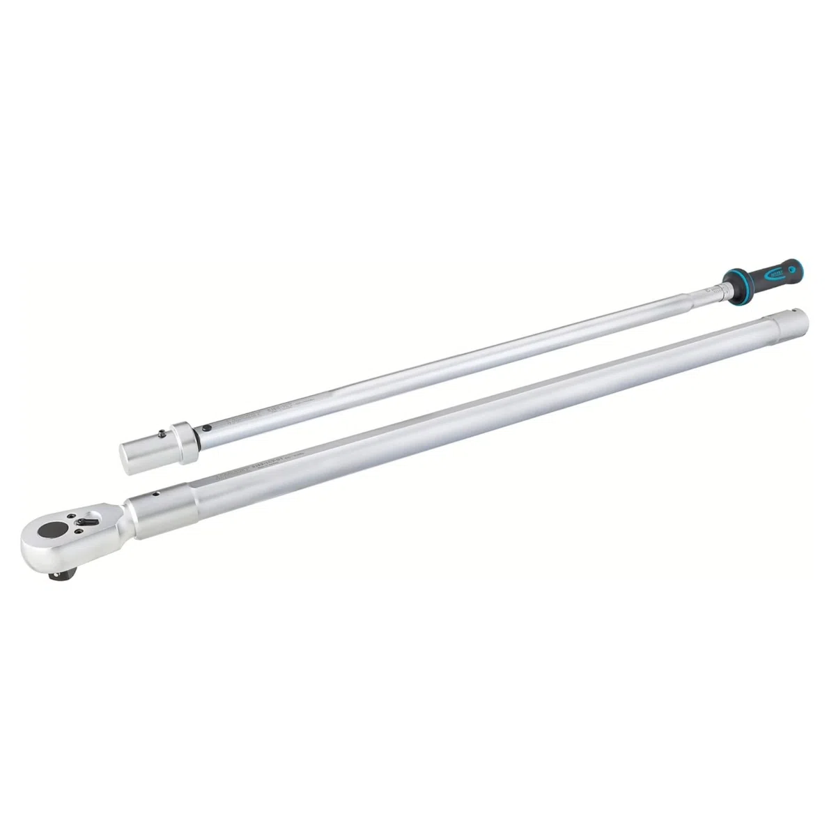 HAZET 1 Zoll Drehmomentschlüssel 6160-1CT, 600–1600 Nm, Länge 2455 mm, 3% Genauigkeit, mit 2-Komponenten-Griff, Sichtfenster, Codierringen und Safe Box | Drehmomentbereich 600-1600 Nm, Abtrieb 1 Zoll (25 mm) Vierkant massiv, DIN EN ISO 6789-2:2017, DIN 31