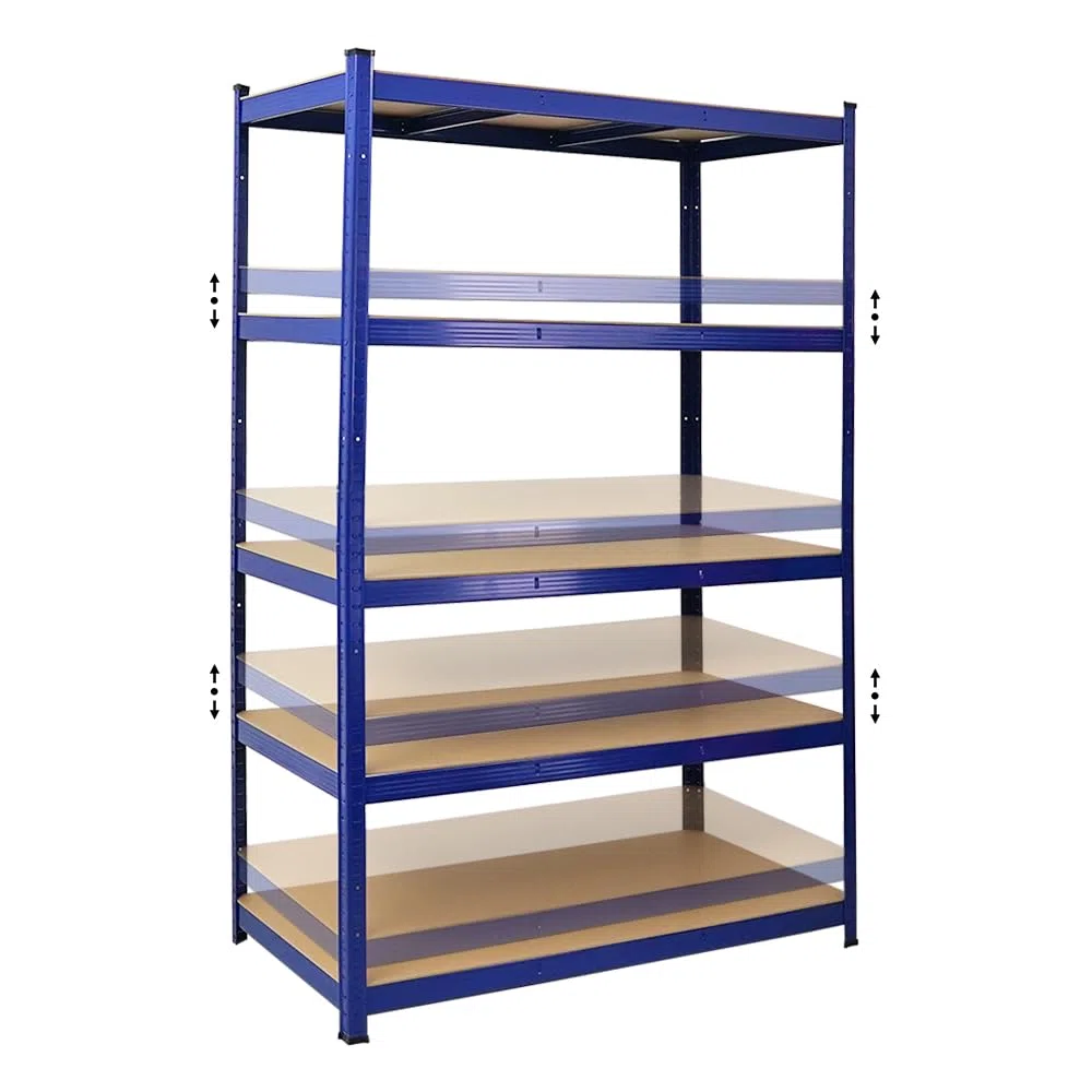 PROREGAL Schwerlastregal Taurus Blau 180x120x60cm Gesamtlast 875kg Kellerregal, Steckregal, Garagenregal, Lagerregal