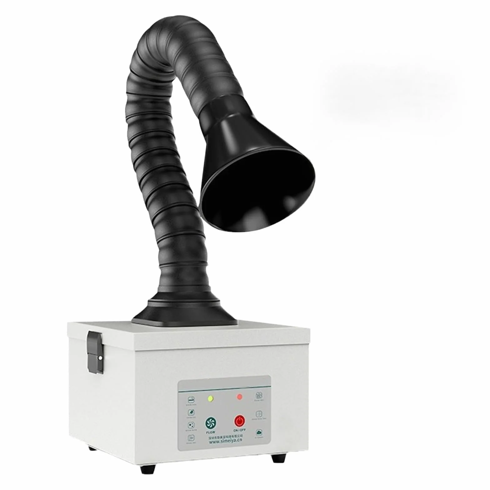 Lötrauchabsorber, 45W Lötrauchabsaugung mit 3 Stufen Filter, Luftvolumen 180 m³/h, Geräuscharmes, Rauchreinigung für Laserschweißen, Rauchabsaugung