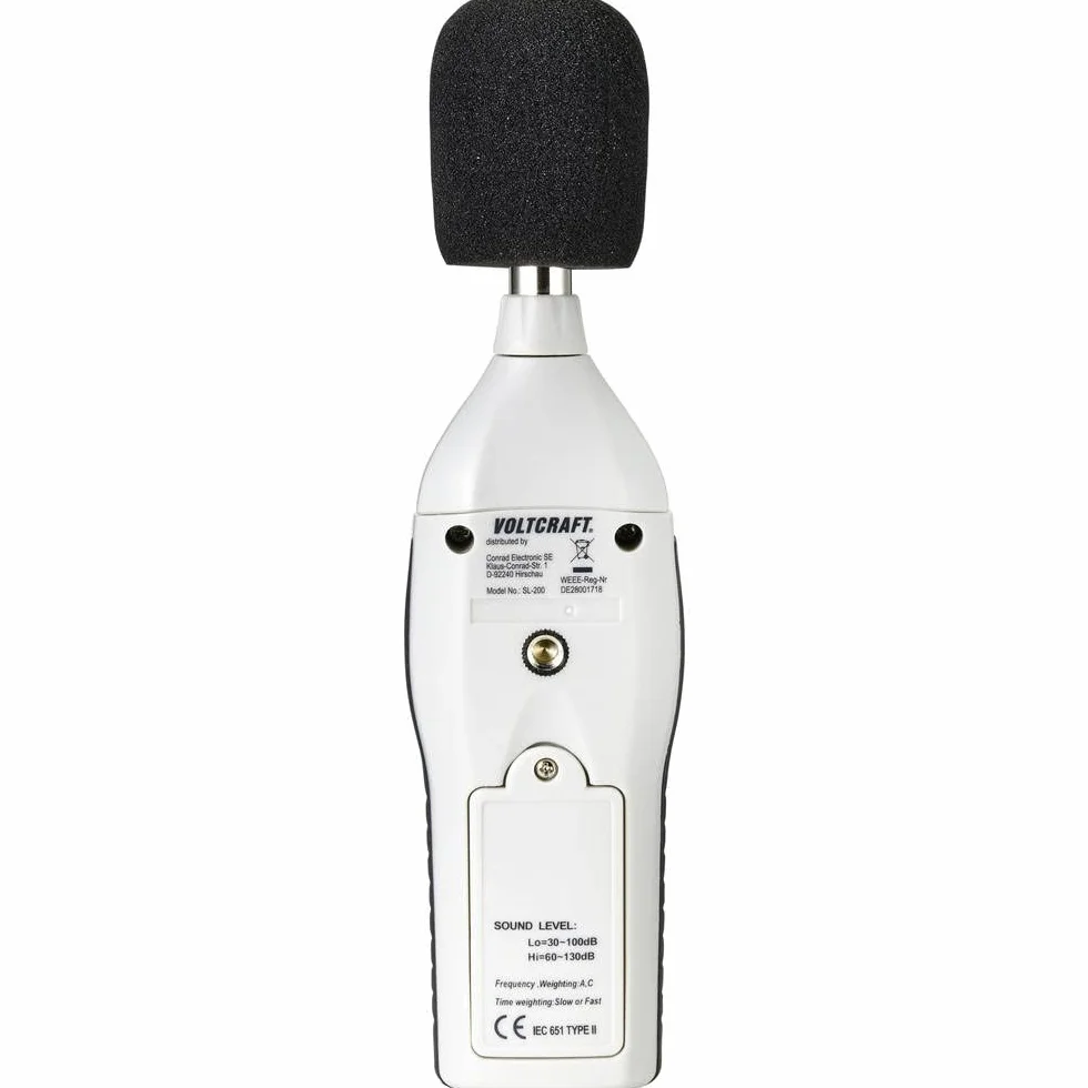VOLTCRAFT Schallpegel-Messgerät SL-200 30-130 dB 31.5 Hz - 8 kHz