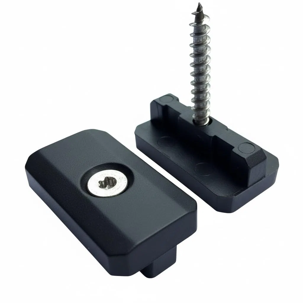200 Stk. WPC Clips 5 mm Inkl. Schrauben + 40 Start - Endclips + 1 BIT, Befestigung Klammern Terrassendielen Montageclip Terrassenclips