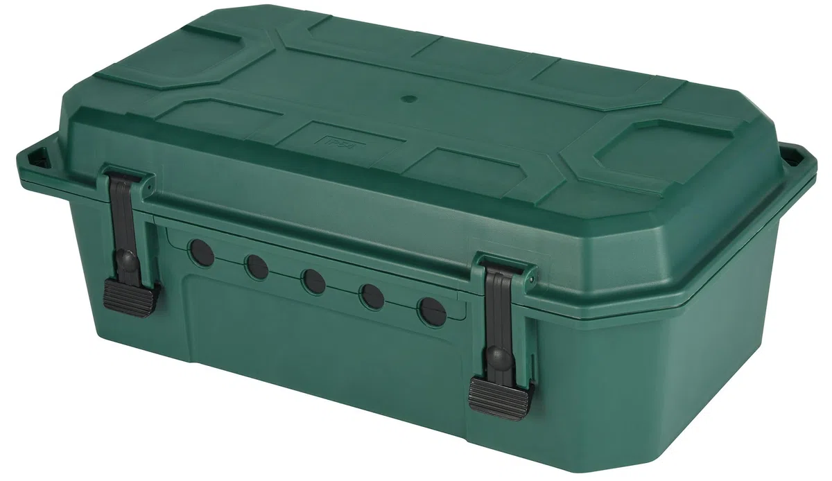 Electraline 300180 wasserdichte Schutzbox für Elektroanschlüsse im Freien wetterfest IP54 mit 5 Kabelausgängen (von 7,5 mm bis 12,4 mm), Abmessung 390x228x138 mm, Grun, Leer X-Large