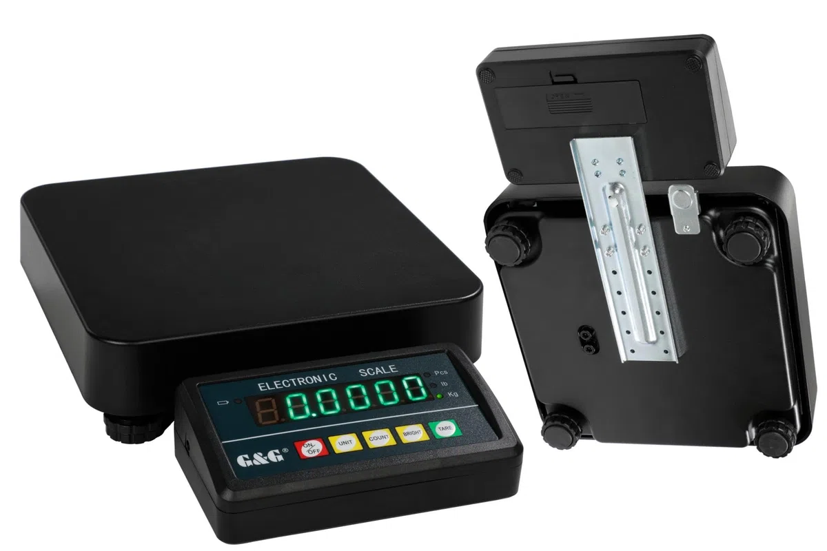 G&G PSA 100kg/1g Paketwaage Plattformwaage Boden aus Aluminumguss LED