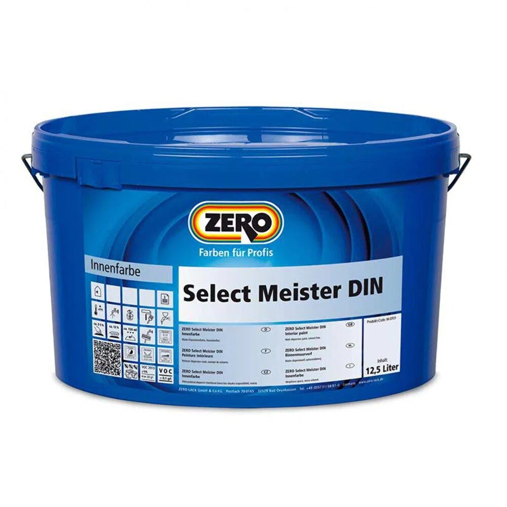 ZERO Select Meister DIN weiß 12,5 l Innenfarbe airlessgeeignet stumpfmatt