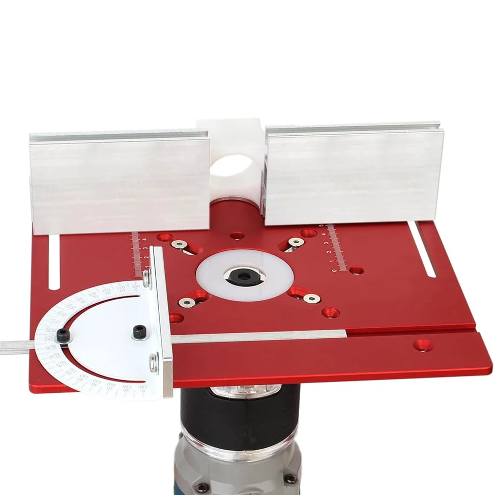 Holzbearbeitung Tischkreissäge Fräsen Flip Plate Multifunktions-Trimmer-Graviermaschine