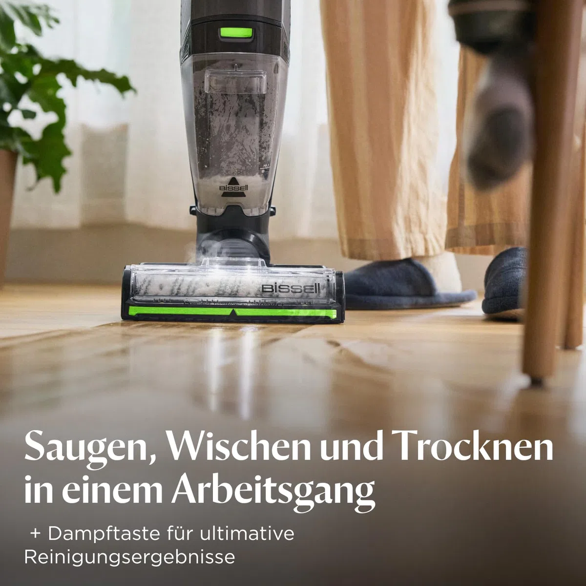 Bissell CrossWave HydroSteam PET, Nass Trockensauger mit Kabel, Saugt, Wischt & Trocknet, Nasssauger mit Dampf Modus, Hoher Leistung Dampfreiniger, Ideal für Haustiere, Mehrflächenreinigung, 3517N