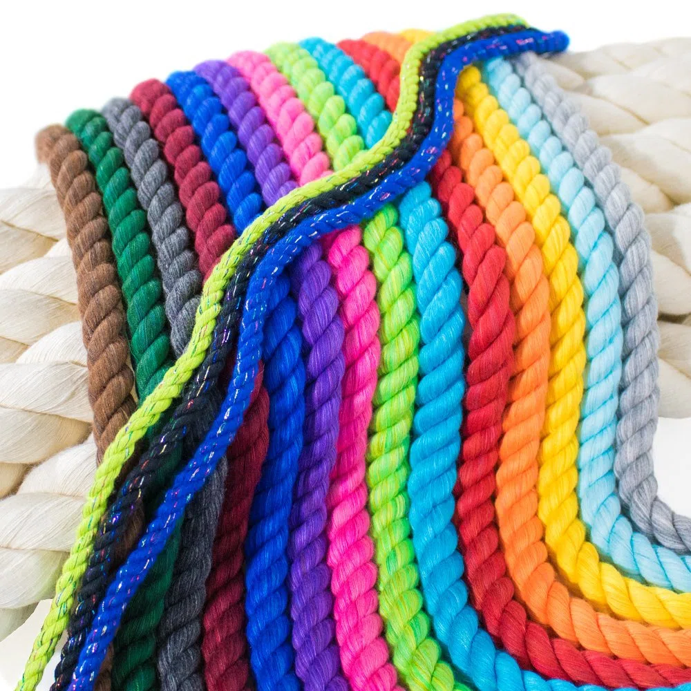 PARACORD PLANET Natürliches gedrehtes Baumwollseil – starkes dreistriges Seil für Haustierspielzeug, Sport, Heimdekoration, Makramee, Basteln, Innen- und Außenbereich (600 Fuß, 1/4 Zoll, Orange)