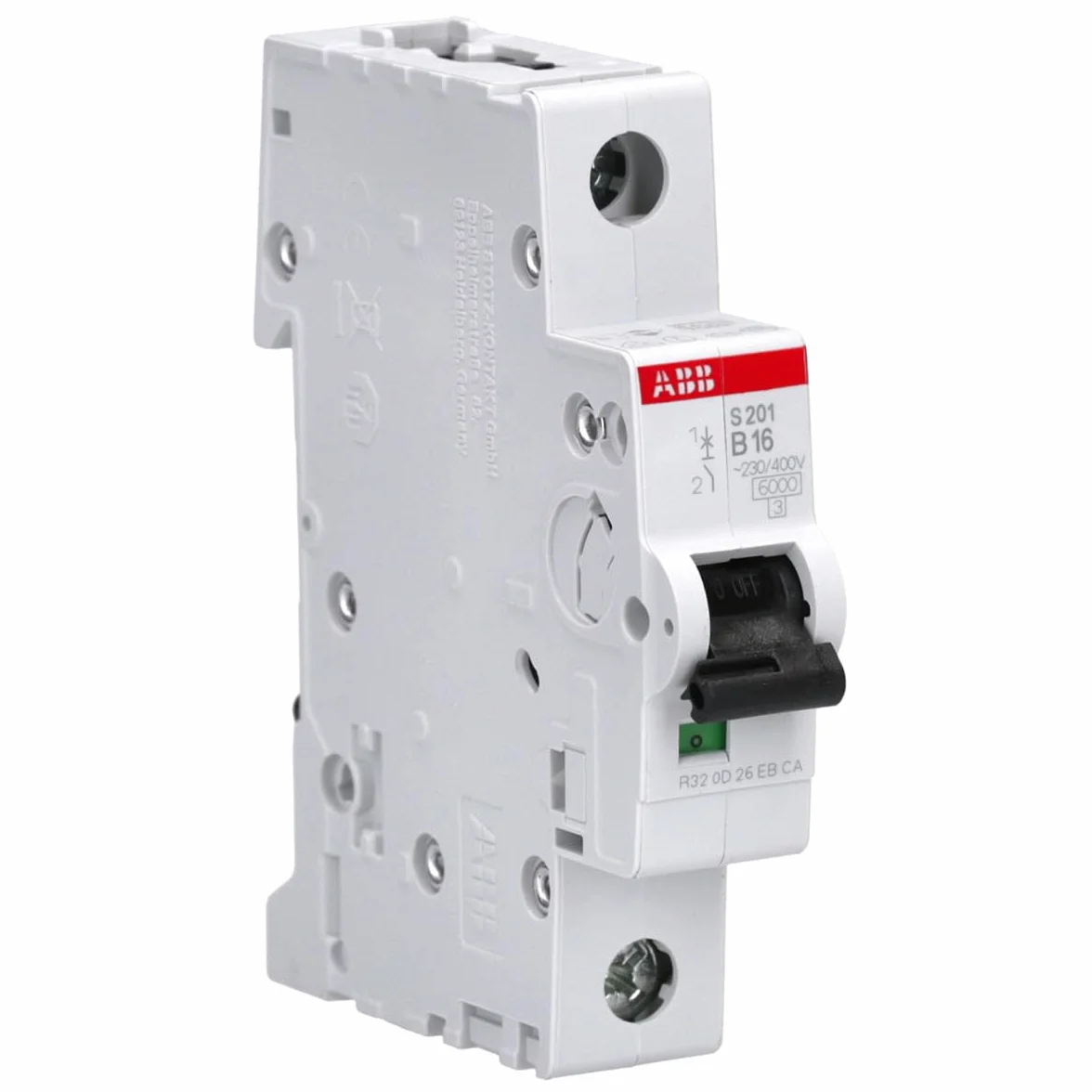 ABB Set 1x F204A-40/0,03 FI-Schutzschalter RCD + 1x S203-B16 Sicherungsautomat + 5x 201-B16 Sicherungsautomat + 1x PS3/12FI Sammelschiene