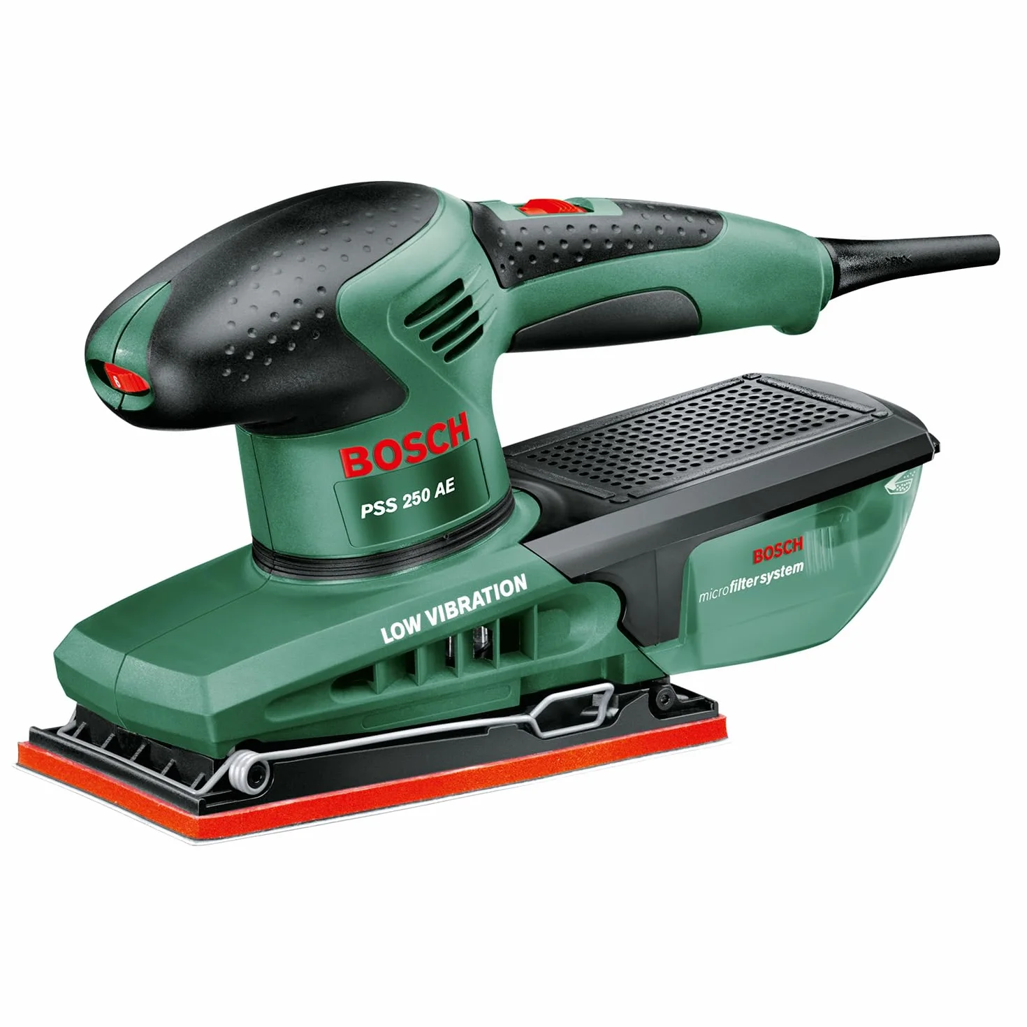 Bosch Schleifmaschine PSS 250 AE (250 Watt, Schwingkreis 2 mm, Schleiffläche 167 cm2, im Koffer)