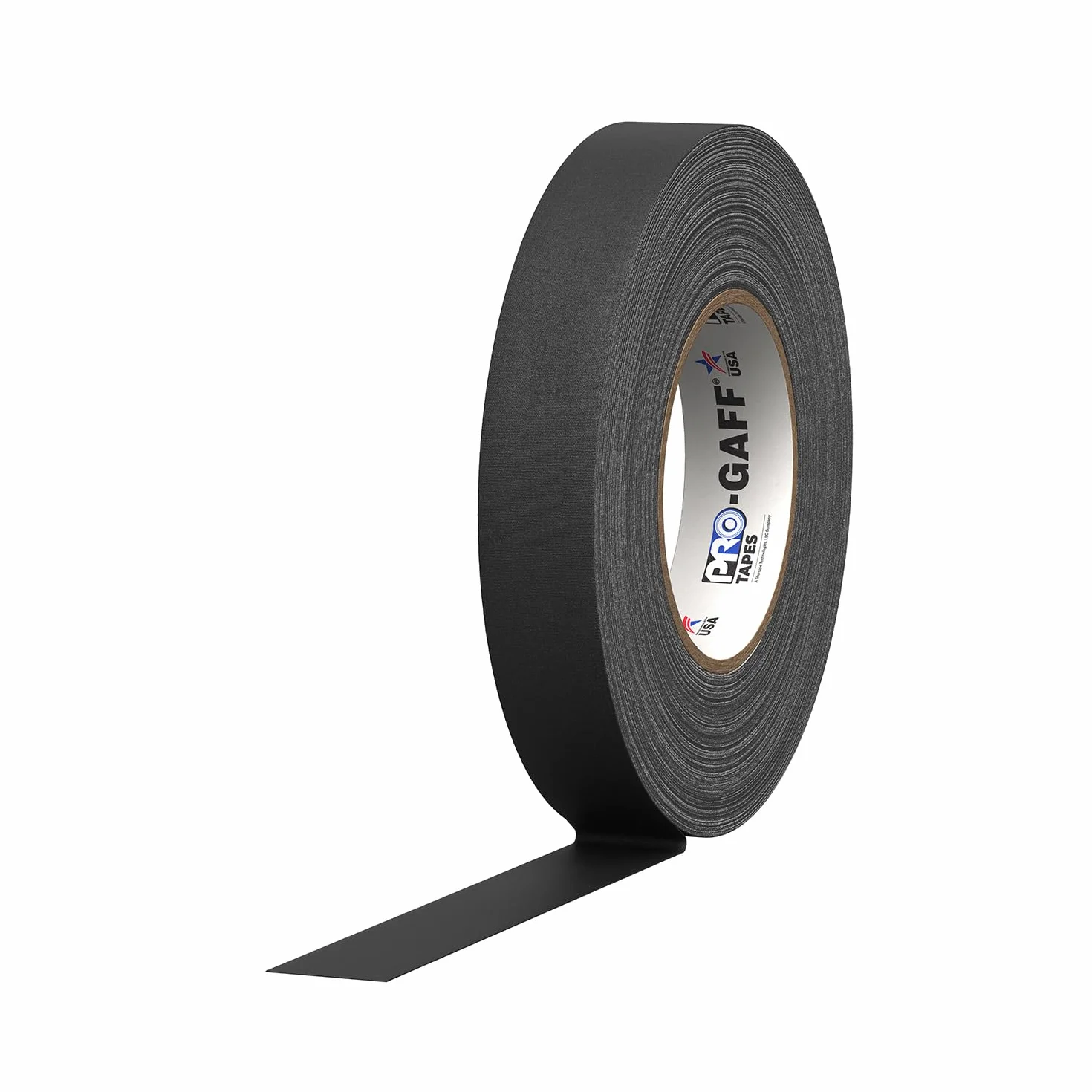 ProTapes Pro Gaff Premium-Gaffer-Klebeband mit Gummi-Kleber, 2,5 cm breit, 45,7 m lang, Schwarz (1 Stück)