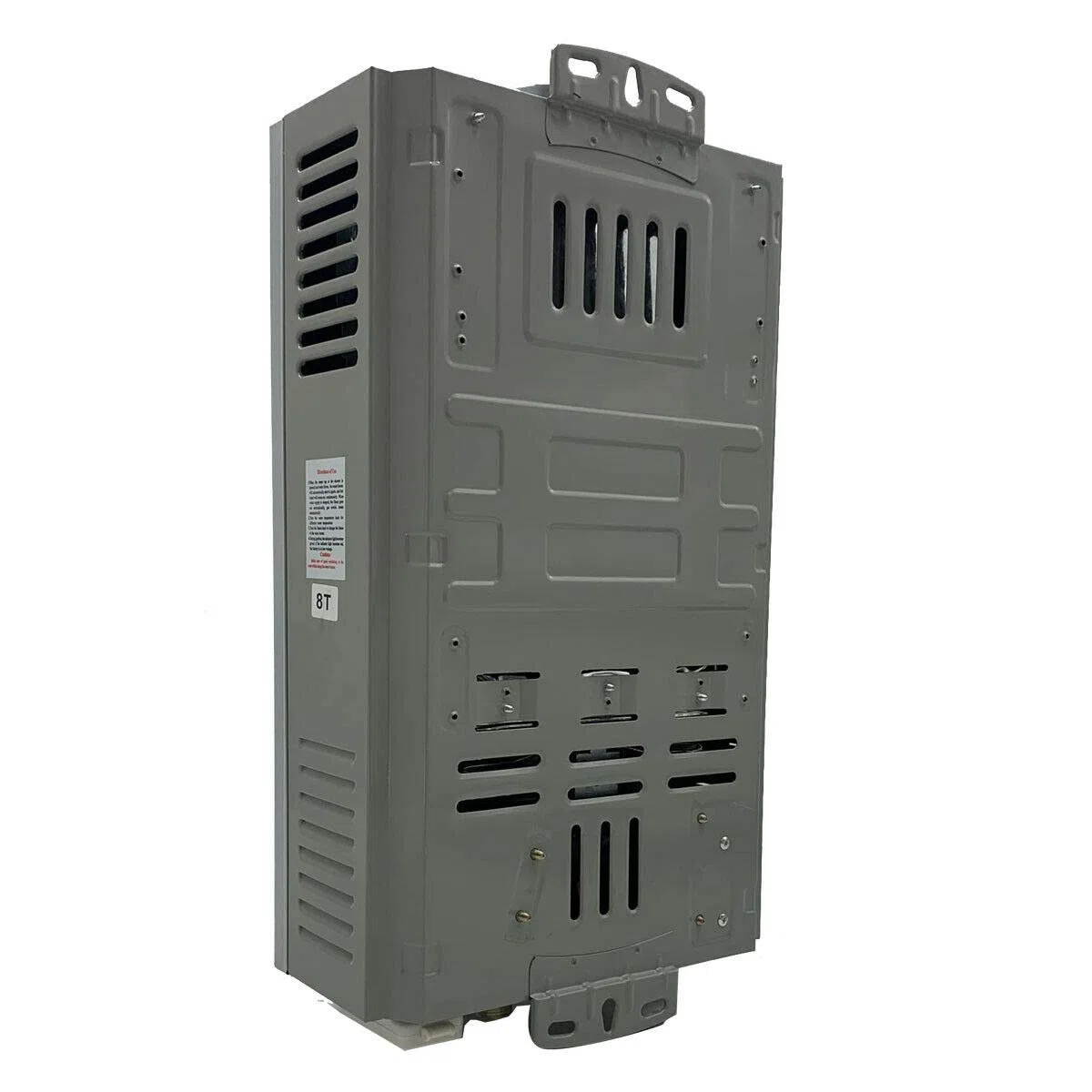 Tragbarer Gas Durchlauferhitzer 8L 16KW Propangas Campingdusche für Dusche im Außenbereich Dusche Bad Warmwasser Camping Dusche LPG Warmwasserbereiter Warmwasser Tankless Instant, Silber