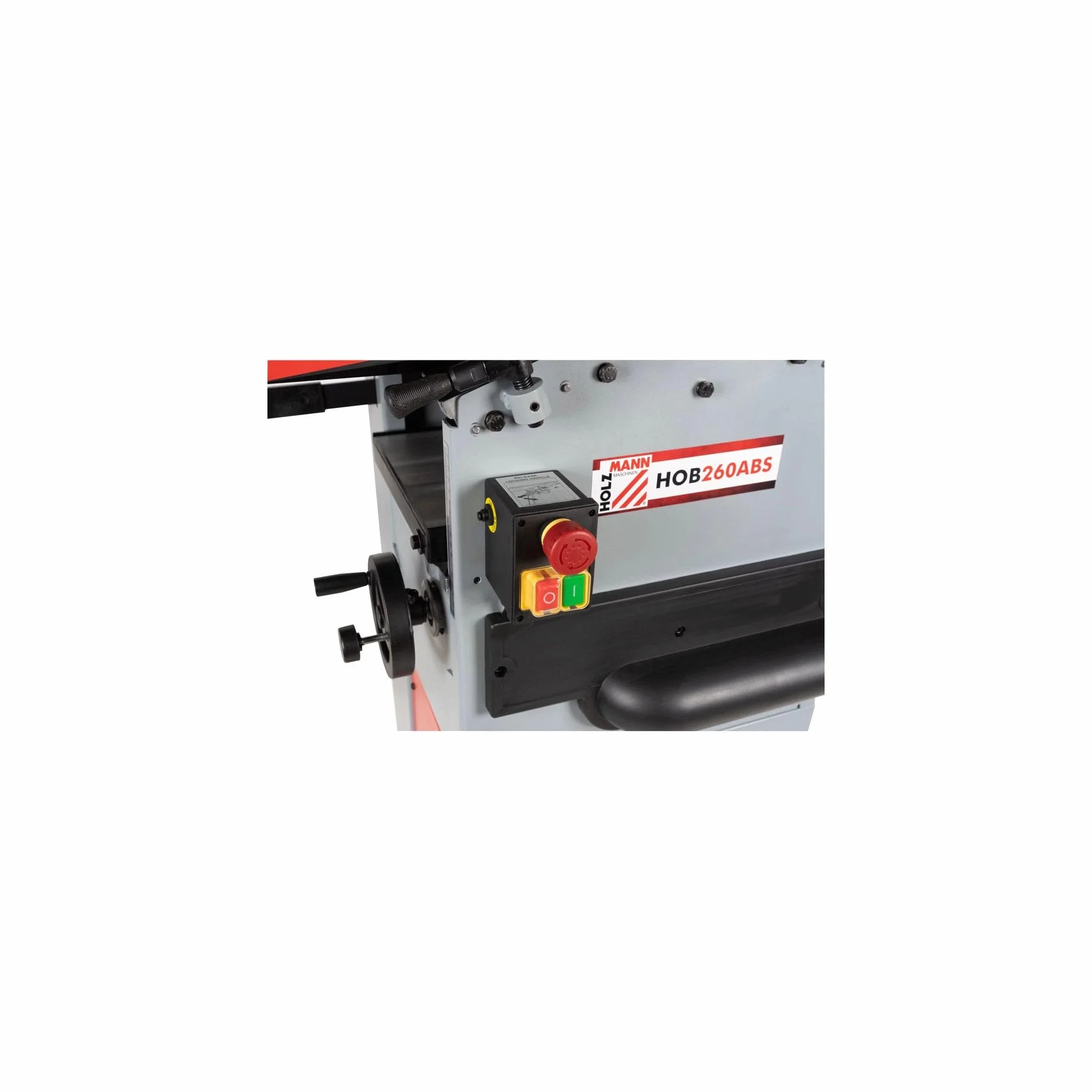 Holzmann HOB260ABS Abricht-Dickenhobelmaschine - 230V mit integriertem Staubsauger, Aluminium-Gusseisen, Industriell, Hobelmaschine mit integrierter Absaugung, Holzwerkzeugmaschine