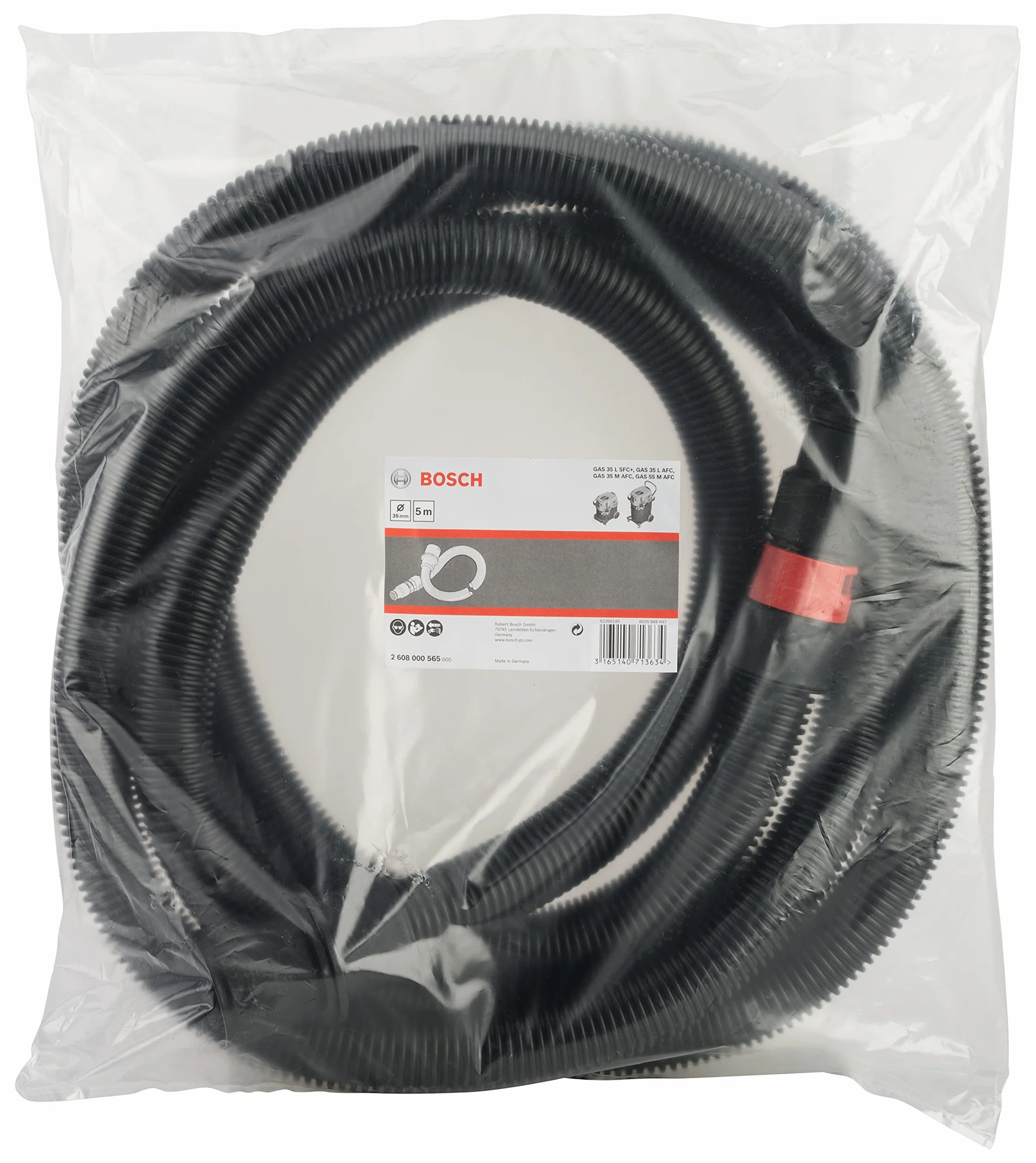 Bosch Professional Schlauch mit Bajonettverschluss, 5 m, 35 mm, 2608000565