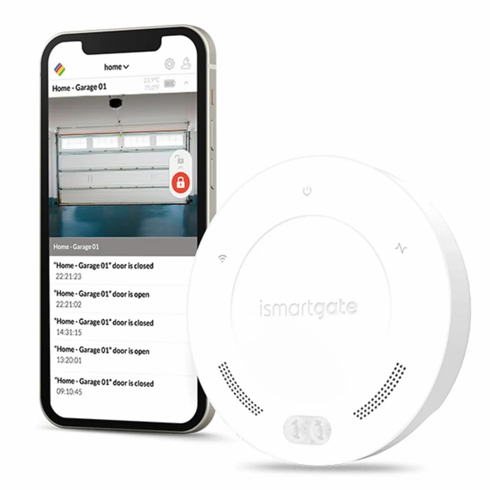 ismartgate Mini Smart WiFi Türöffner, kompatibel mit Amazon Alexa, Google Home, Samsung SmartThings und iFTTT (kabelgebundene Sensorversion)