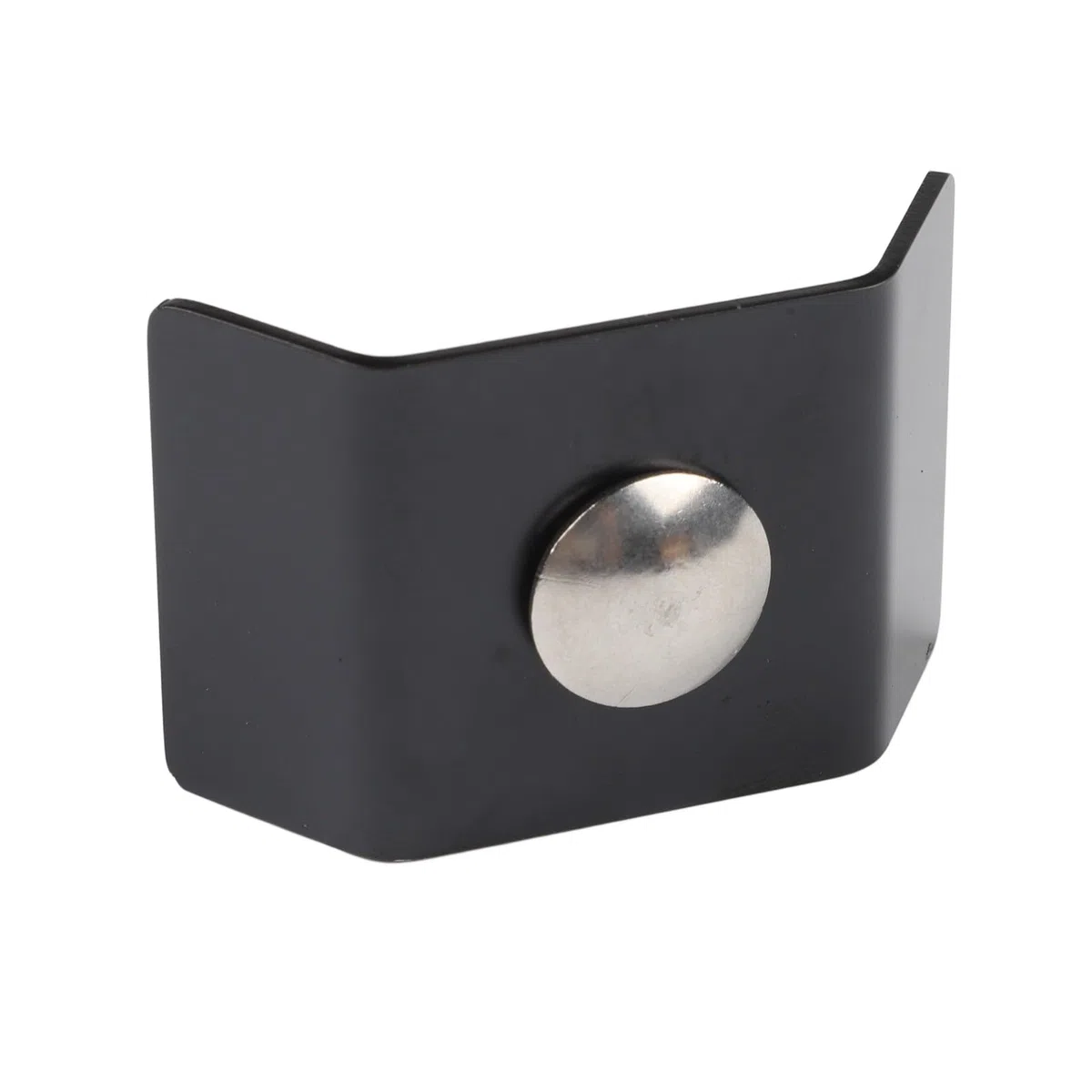 Gittermattenverbinder, verzinkt, Metall, Winkel, Längszaunverbinder für sicheren Doppelstabzaun, 40 x 35 mm, schwarz, 10 Stück