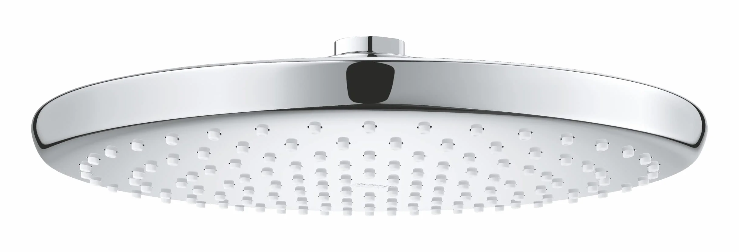 GROHE Vitalio 250, Kopfbrause wassersparend (Regendusche mit einer Größe von 25cm, Duschkopf mit 1 Strahlart, Antikalk System, Brausekopf mit Antikalk System), rund, chrom, 26815000
