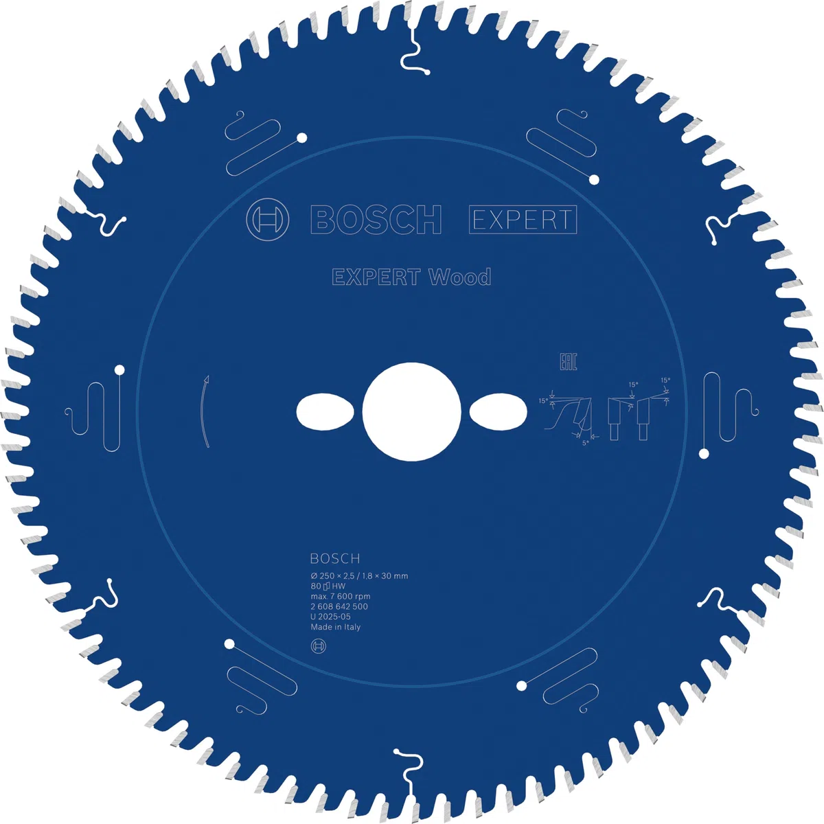 Bosch Accessories Bosch Professional Kreissägeblatt Expert for Wood zum Sägen in Holz für Tischkreissägen (Ø 250 mm)