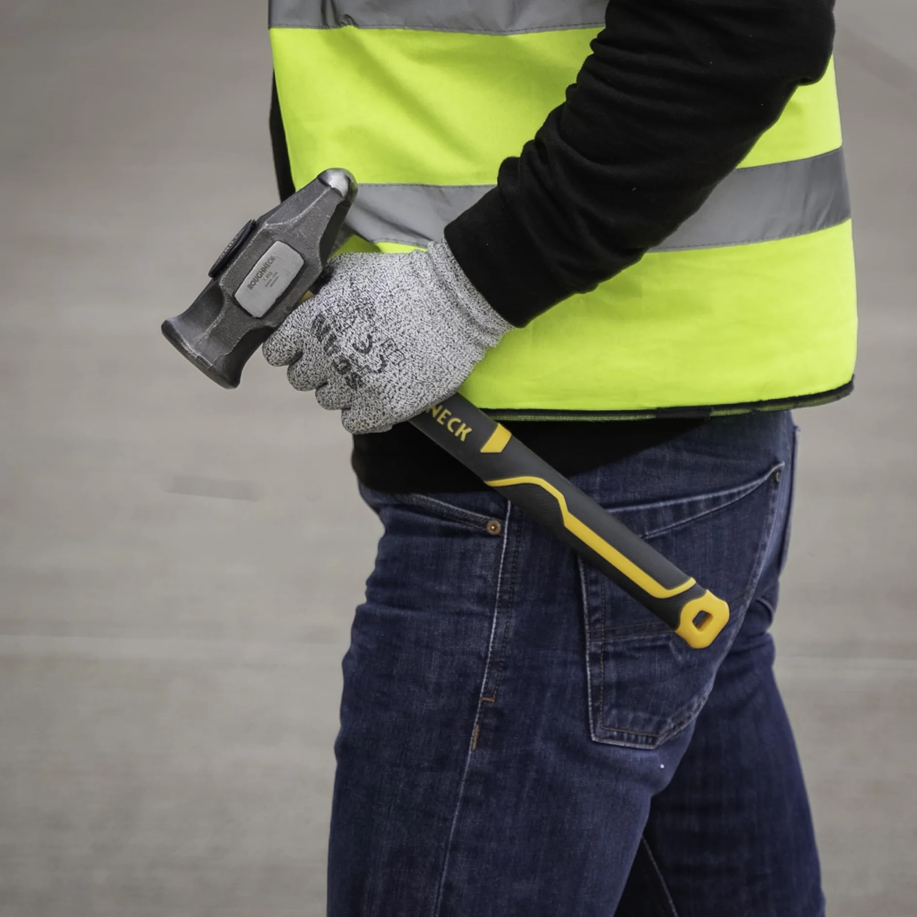 Roughneck Gorilla ROU65804 Mini-Vorschlaghammer, Fiberglas, 1,8 kg/1,8 kg, mit Kompressions-Griff