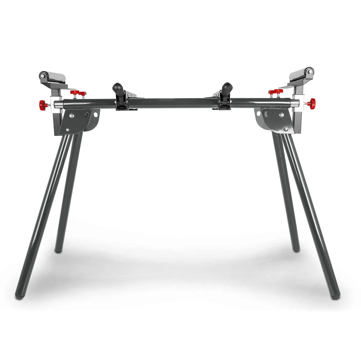 Practixx Untergestell für Kappsägen PX-UG-1600 | ausziehbar 1000-1650mm | Traglast 200kg | Auflagebreite 384 mm | höhenverstellbare Rollenführung | Arbeitstisch für Kapp & Gehrungssägen