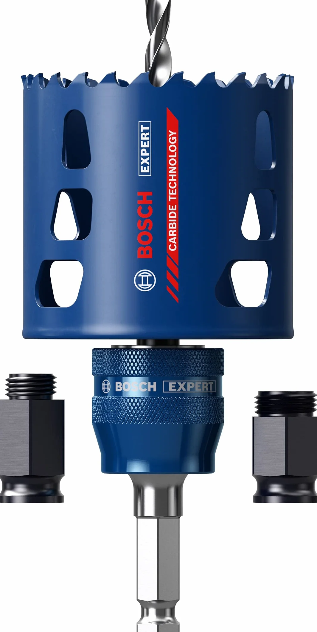 Bosch 1x EXPERT Tough Material Lochsäge Starter Set (für Holz mit Metall, Ziegelstein, Ø 68 mm, Professional Zubehör Schlagbohrer/Schrauber, Schraubendreher)