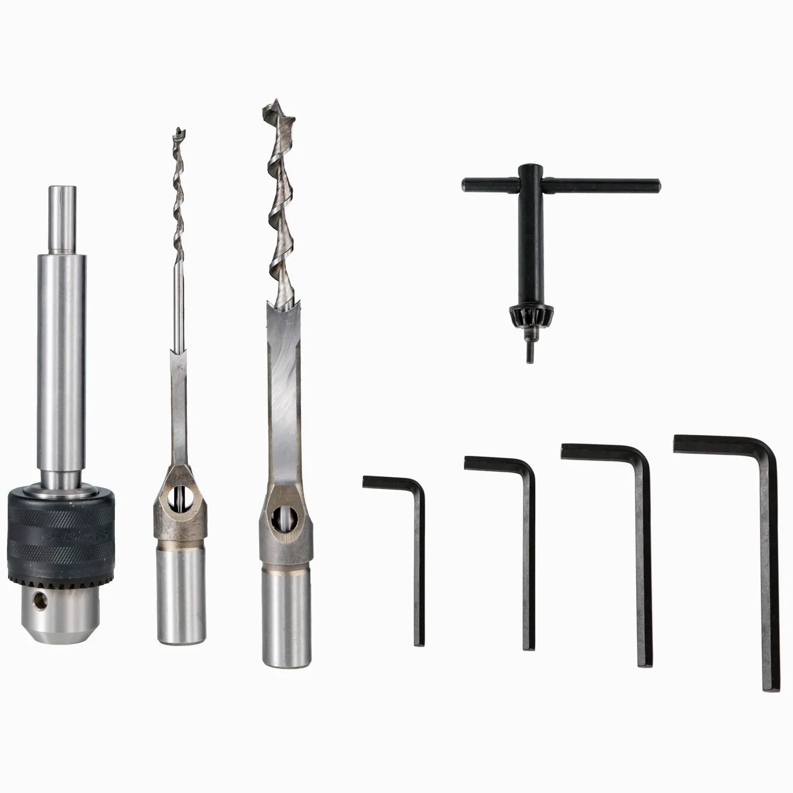 VEVOR Tischstemmmaschine, 550 W, 2800 U/min, Langlochbohrmaschine, Hohlstemmmaschine mit Meißel-Bit-Sets, Stemmmaschine für Holzarbeiten, zum Bohren runder oder quadratischer Löcher in Holz