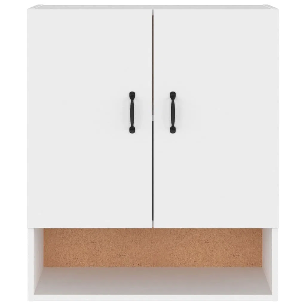 vidaXL Wandschrank Hängeschrank Lagerschrank Bücherschrank Schrank Aufbewahrungsschrank Wohnzimmer Schlafzimmer Weiß 60x31x70cm Holzwerkstoff