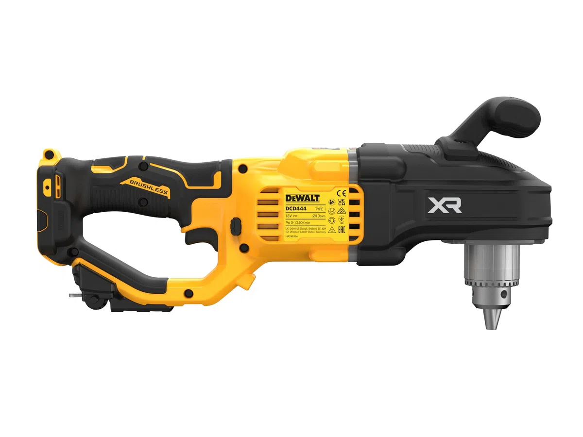 DeWALT Akku-Winkelbohrmaschine DCD444N-XJ 18V, Winkelschrauber, Winkelbohrer mit 237 Nm Drehmoment