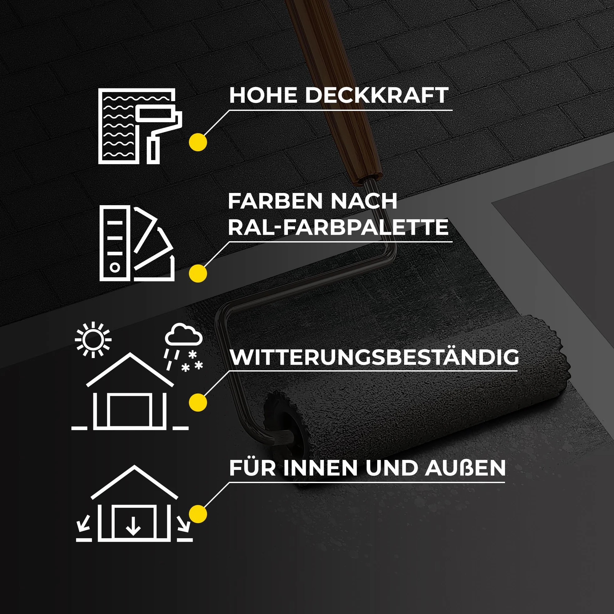 Isolbau Bodenfarbe - 1,5 kg - Boden- und Betonfarbe für Keller, Garage, Werkstatt - Wasserfeste Bodenbeschichtung für Innen & Außen - Anthrazit (RAL)