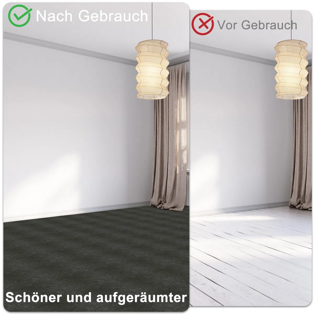 54 Stück 5,02 m² PVC Bodenbelag Vinylboden Selbstklebend Fliesen Vinyl Klebefliesen Bodenfliesen Fliesenaufkleber Rutschfest Wasserfest für Wohnzimmer Küche Badezimmer - Marineblau