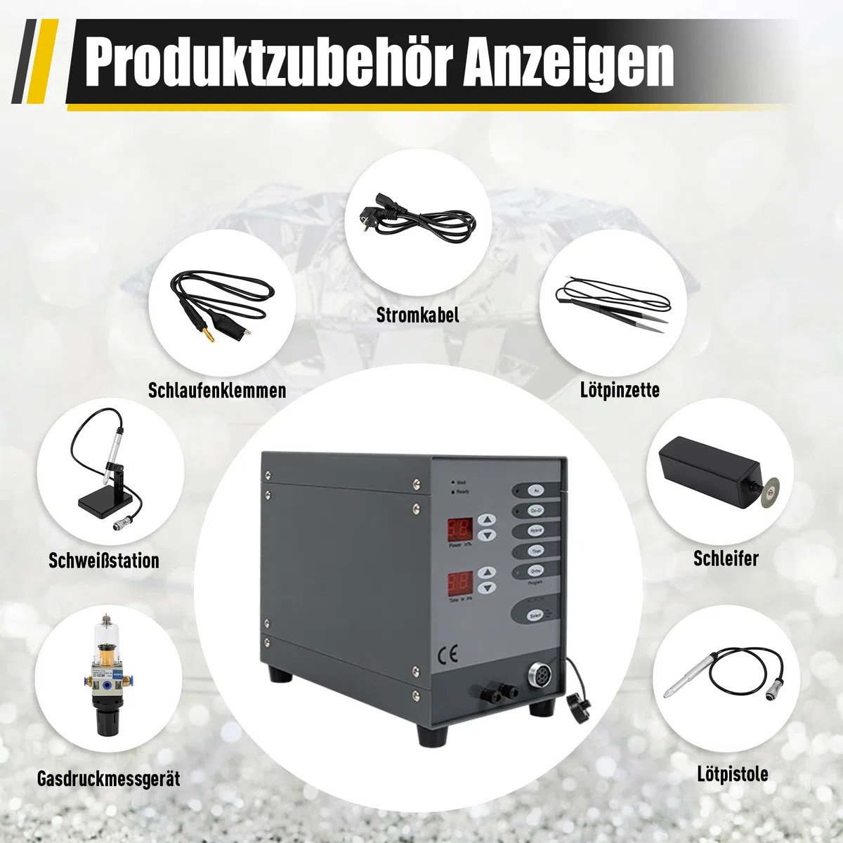 Automatische Punktschweißmaschine, Puls-Argon-Lichtbogenschweißmaschine Automatische Schweißmaschine, Schmuckschweißmaschine Schmuckreparaturwerkzeug für Schmuck-Schweißen